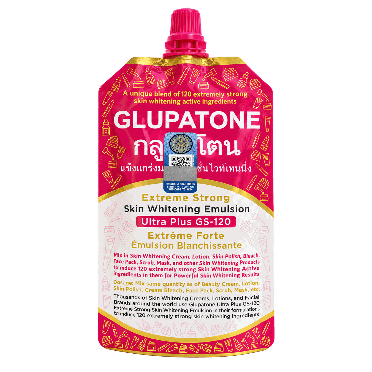 Glupatone Glupatone Ultra Plus GS-120 Emulsion · Small pouch 50 g on supplied pack