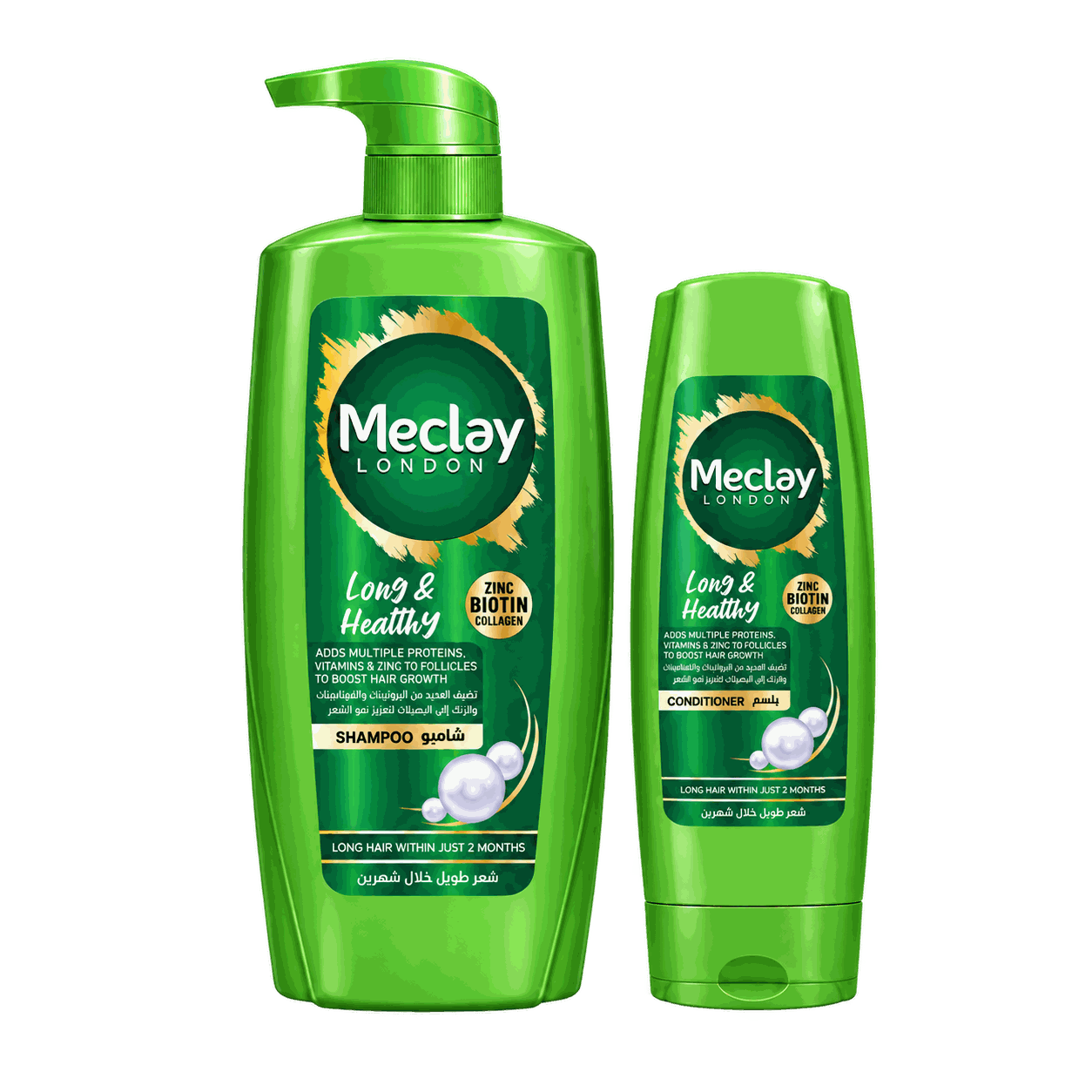 Meclay London Long & Healthy Haircare Duo 660 ml + 180 ml