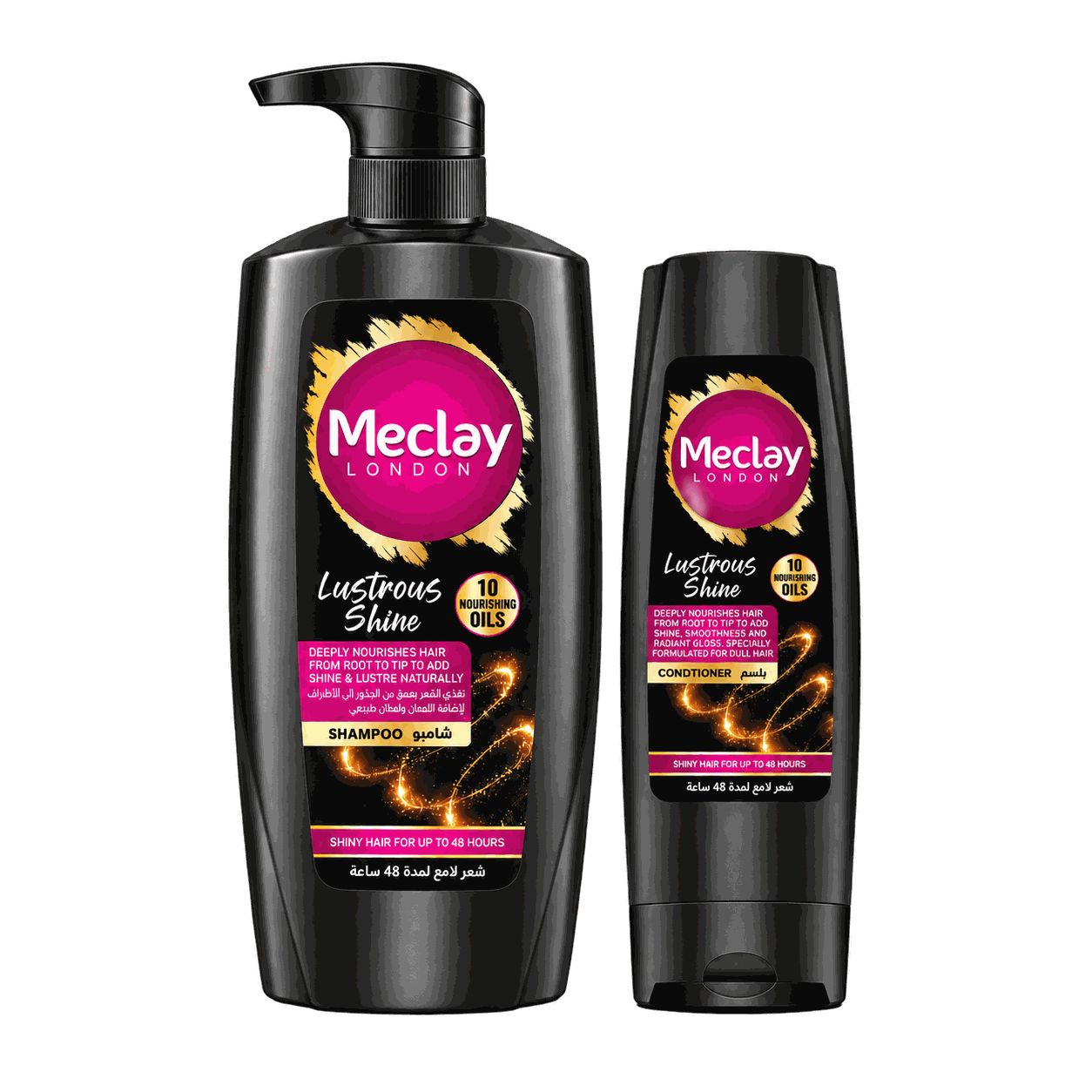 Meclay London Lustrous Shine Haircare Duo 660 ml + 180 ml